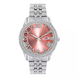 Big Daddy Bling Silver Roman Numeral Watch