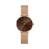 Daniel Wellington Petite Amber Brown Dial 32mm Rose Gold Watch DW00100477