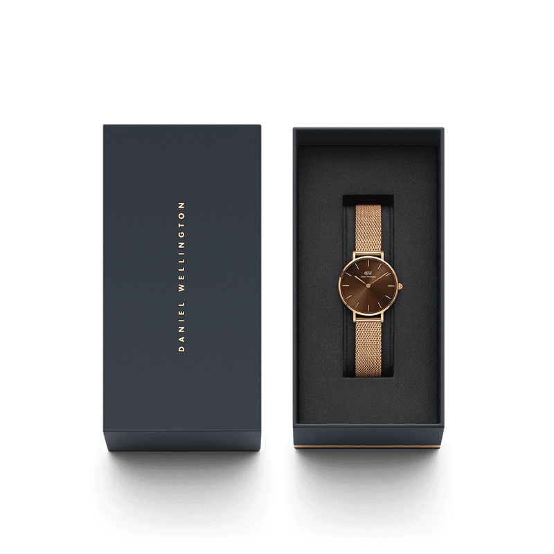 Daniel Wellington Petite Amber Brown Dial 36 mm Rose Gold Watch DW00100478