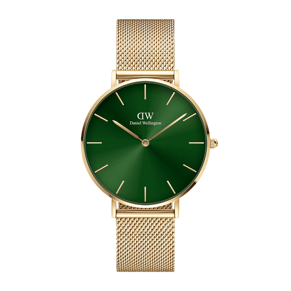 Daniel Wellington Petite Emerald Gold Watch