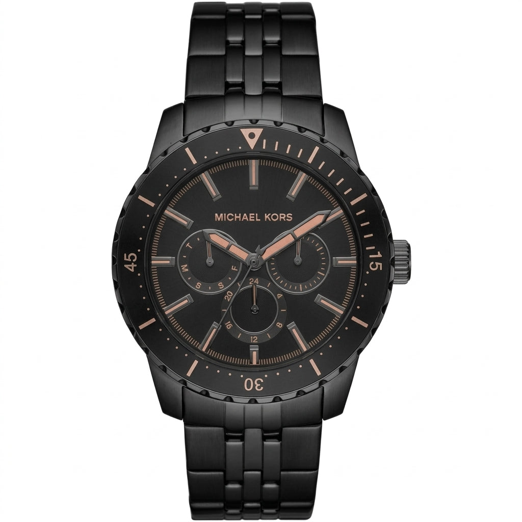 Michael Kors Oversized Cunningham Multifunction Black Men's Watch - MK7157