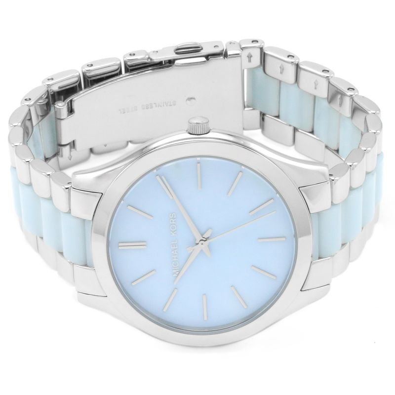 Michael Kors Slim Runway Silver Acetate Unisex Watch MK4549