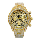 Big Daddy Gold Tiger Dial Bling Watch