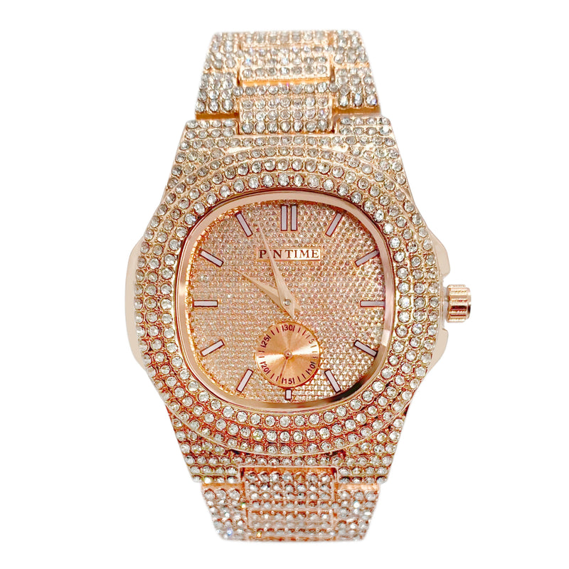 Big Daddy Baguette Rose Watch