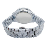 Big Daddy Super Bling Silver Roman Numeral Watch