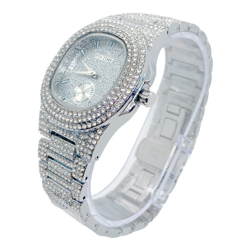 Big Daddy Baguette Bling Diamond Watch