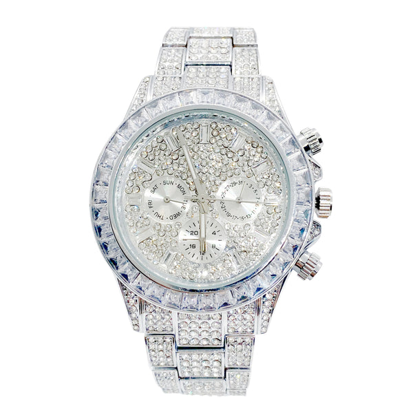 Big Daddy Super Bling Diamond Chronograph Watch