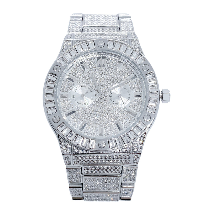 Big Daddy Super Bling Silver Watch