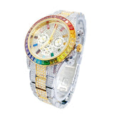 Big Daddy Super Bling Two Tone Chronograph Watch