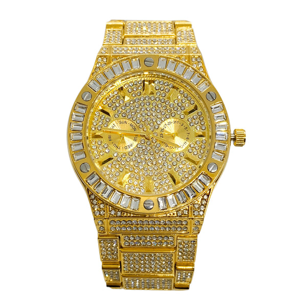 Big Daddy Super Bling Gold Watch