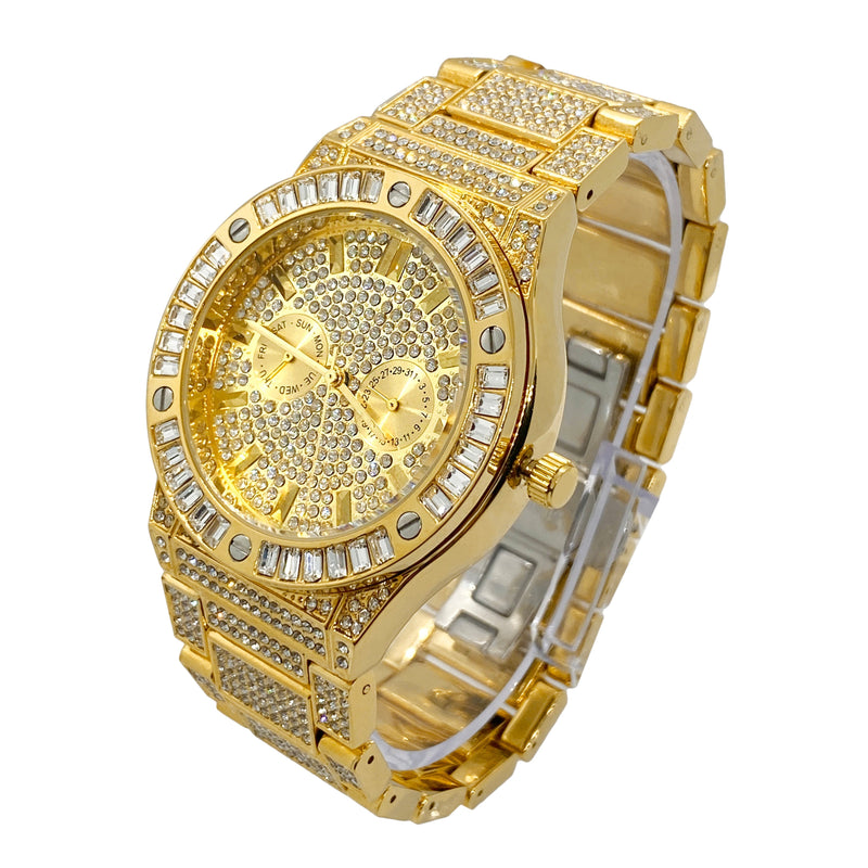 Big Daddy Super Bling Gold Watch