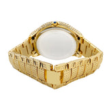 Big Daddy Gold Bling Watch Tiger Dial