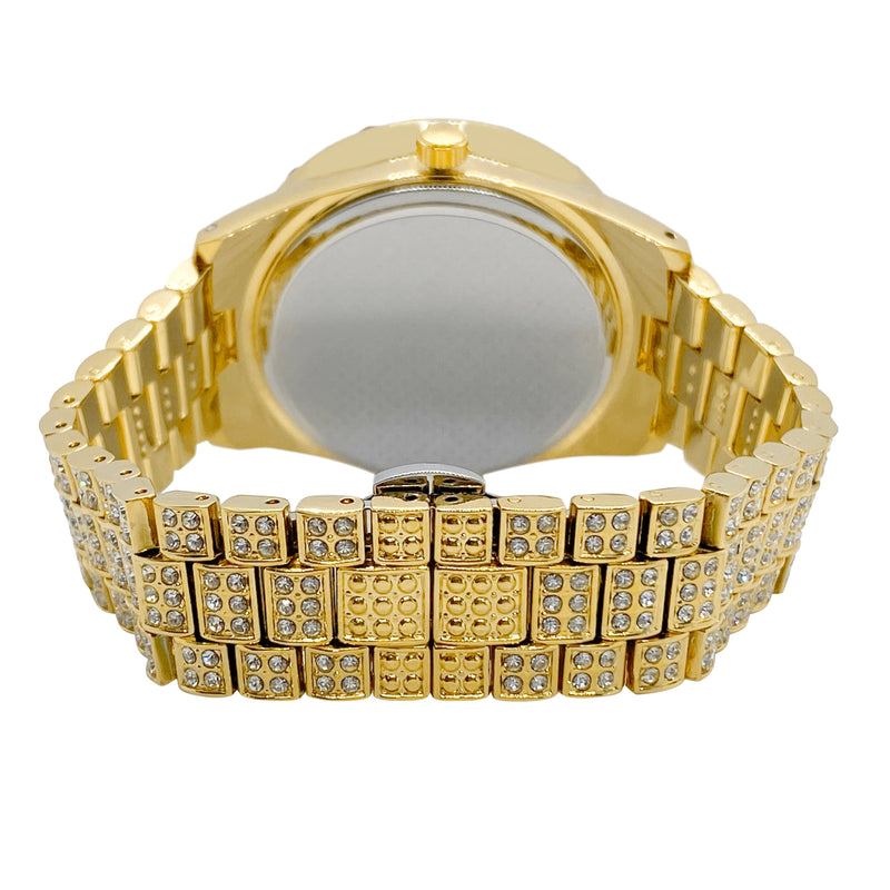 Big Daddy Bling Gold Arabic Numeral Watch