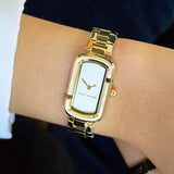 Marc Jacobs The Jacobs White Dial Ladies Gold Tone Watch MJ3504