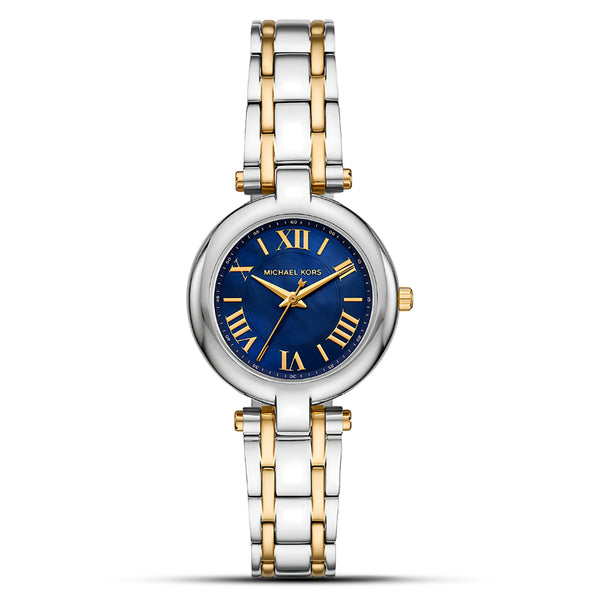 Michael Kors Laney Two Tone Blue Dial Ladies Watch - MK01085 - MKO1084 mk01085 - Image 1