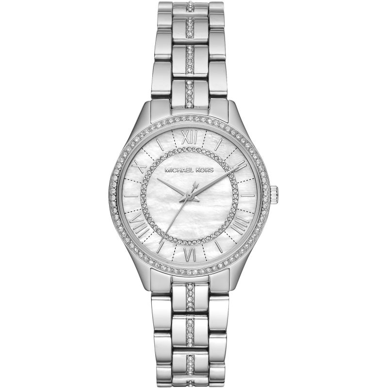 Michael Kors Lauryn Crystal Mother of Pearl Dial Ladies Watch MK3900