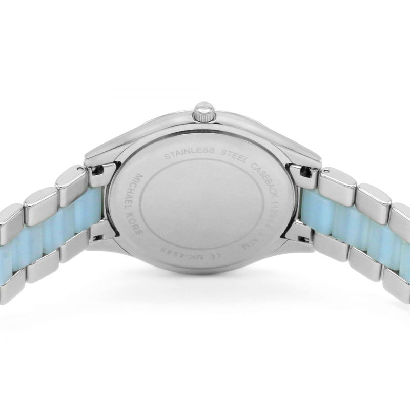 Michael Kors Slim Runway Silver Acetate Unisex Watch MK4549