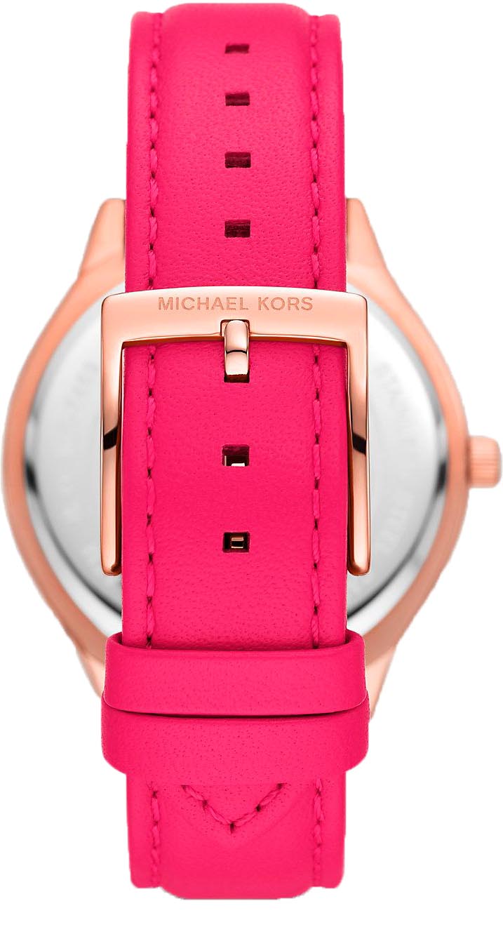 Michael Kors Slim Runway Rose Gold-Tone and Leather Women's Watch - MK7469