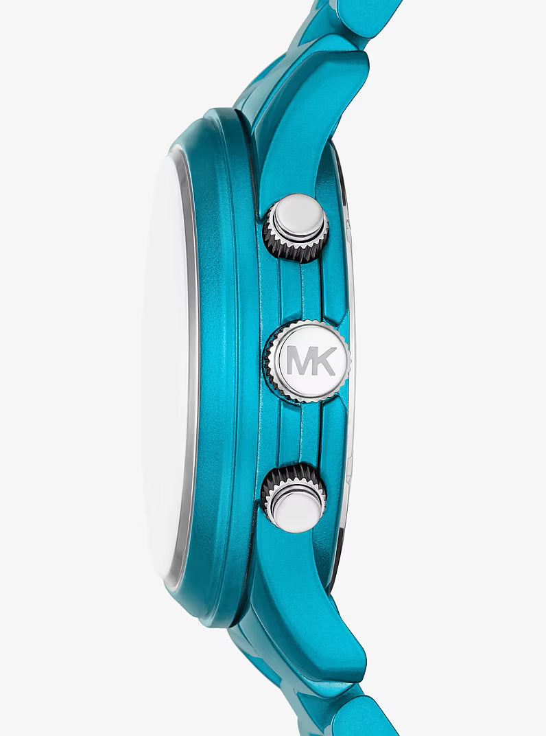 Michael Kors Runway Limited Edition Blue Dial Blue Steel Strap Watch for Women - MK7479LE