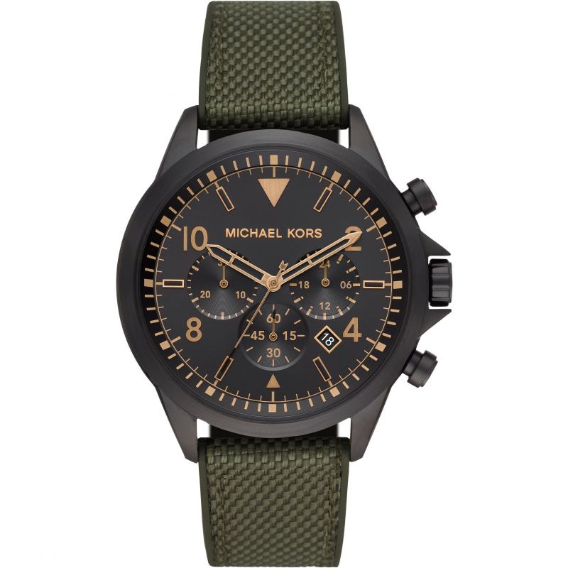 Michael Kors Gage Woven Strap Chrono Men's Watch MK8788