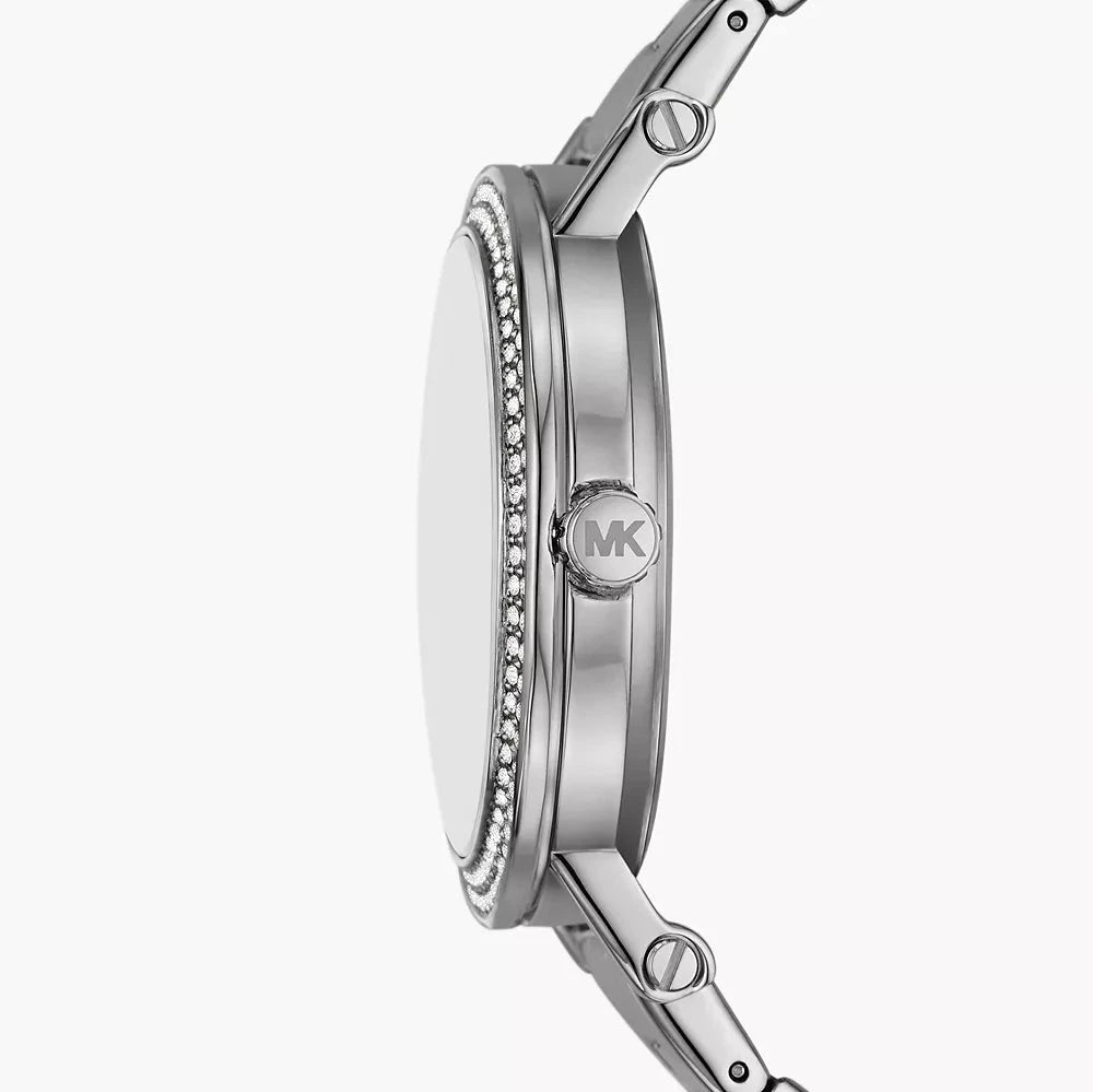 Michael Kors Corey Three-Hand Pink Dial Silver Women's Watch - MKO1050 MKO1050 - Image 2