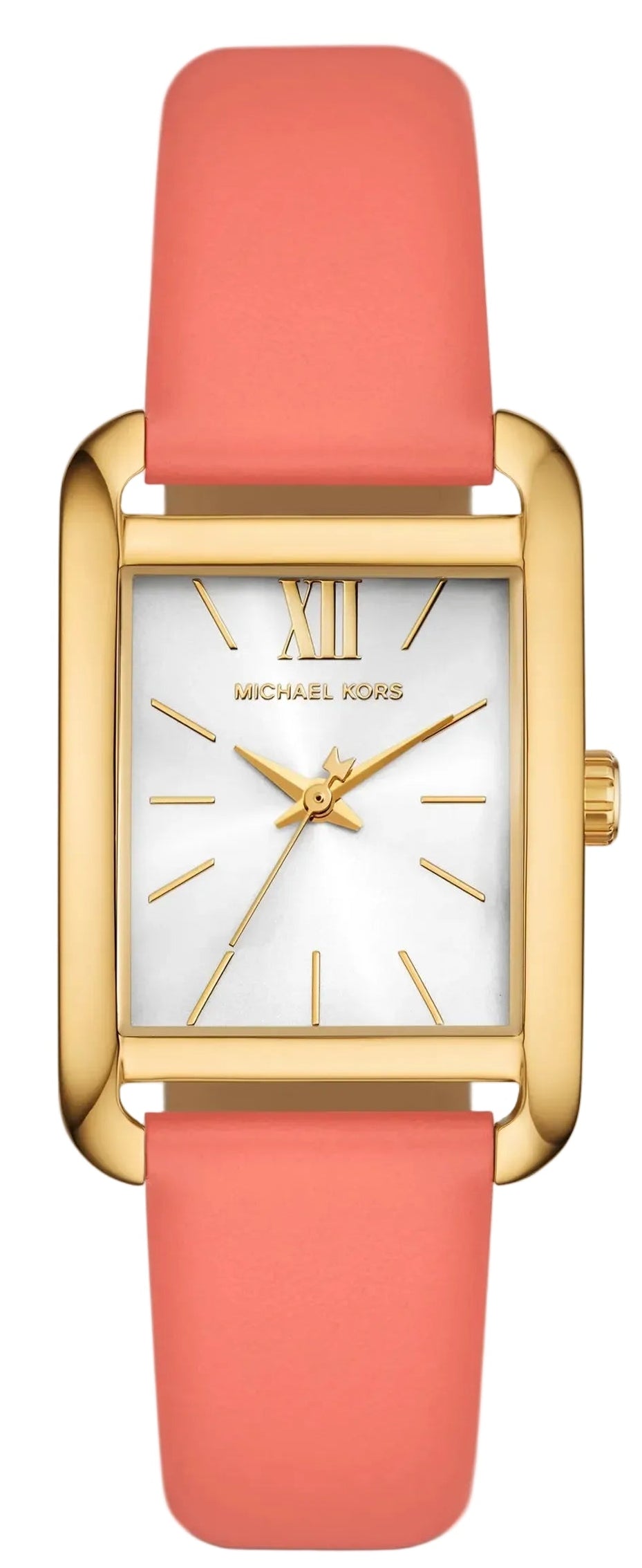 Michael Kors Petite Monroe Gold-Tone and Leather Women's Watch - MKO1060