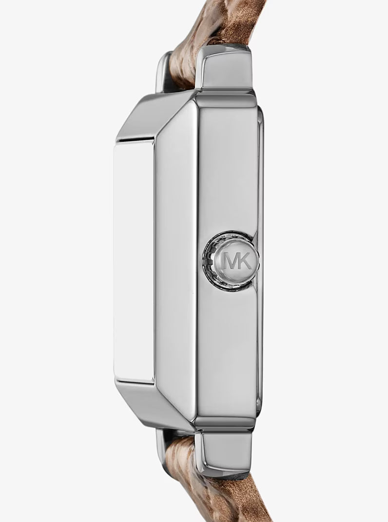 Michael Kors Mini Gwynn Snake Embossed Leather Watch - MKO1195