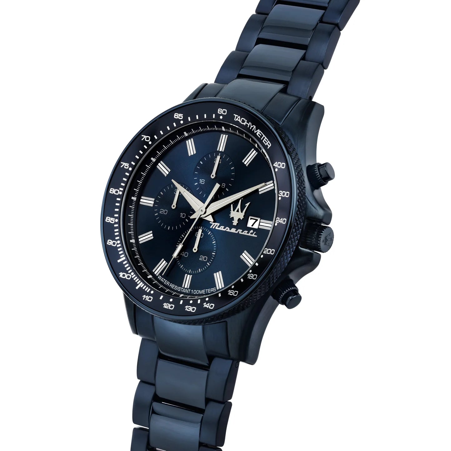 Maserati Sfida SFIDA Chronograph Blue Dial Blue Steel Strap Men's Watch R8873640023