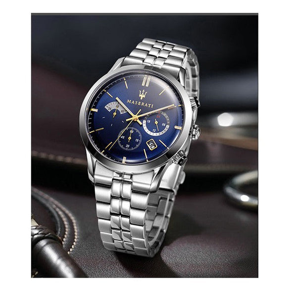 Maserati Ricordo Chronograph Blue Dial Men's Watch R8873633001 (CLEARANCE)