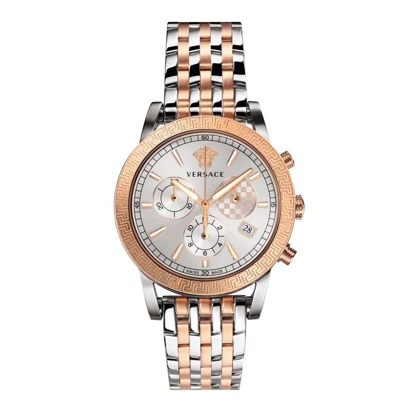 Versace Sport Tech Chronograph Quartz Silver Dial Men's Watch VELT00319