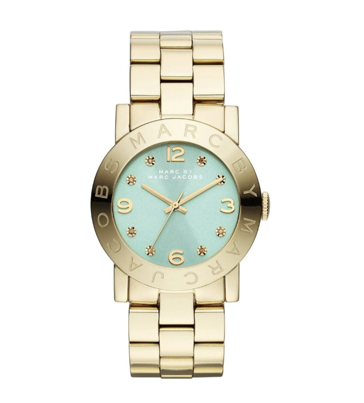 Marc By Marc Jacobs Amy Blue Gold Tone Watch MBM3301