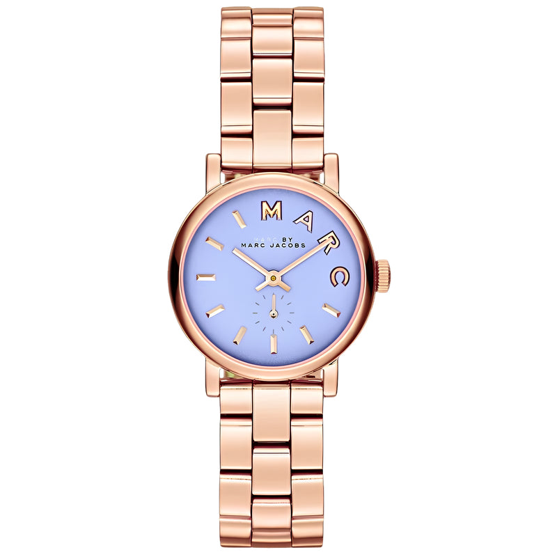 Marc By Marc Jacobs Baker Blue Dial Rose Gold Steel Watch Women's Watch - MBM3285