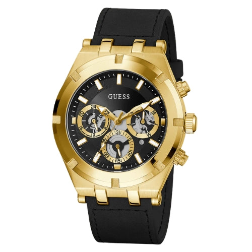 Guess Multi-function Gold & Black Men's Watch GW0262G2
