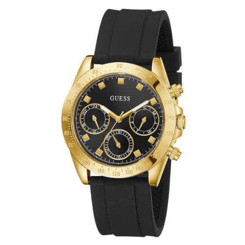 Guess Eclipse Black Silicone Strap Women's Watch GW0315L1