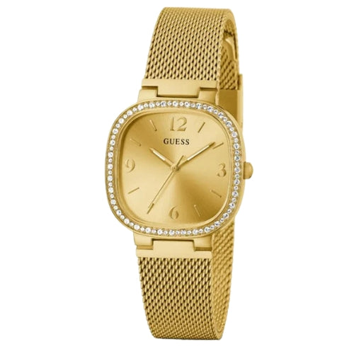 Guess Tapestry Gold Square Women's Watch GW0354L2