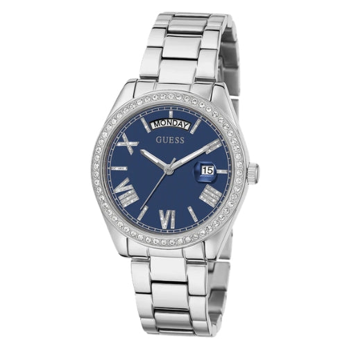 Guess Luna Silver Case Blue Dial Women's Watch GW0307L1