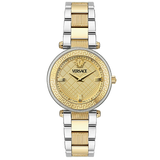 Versace Reve Gold Dial Two-Tone Steel Strap Swiss Movt Women's Watch - VE8B00324