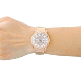 Guess Diamond Rose Gold Ladies Watch W0705L3