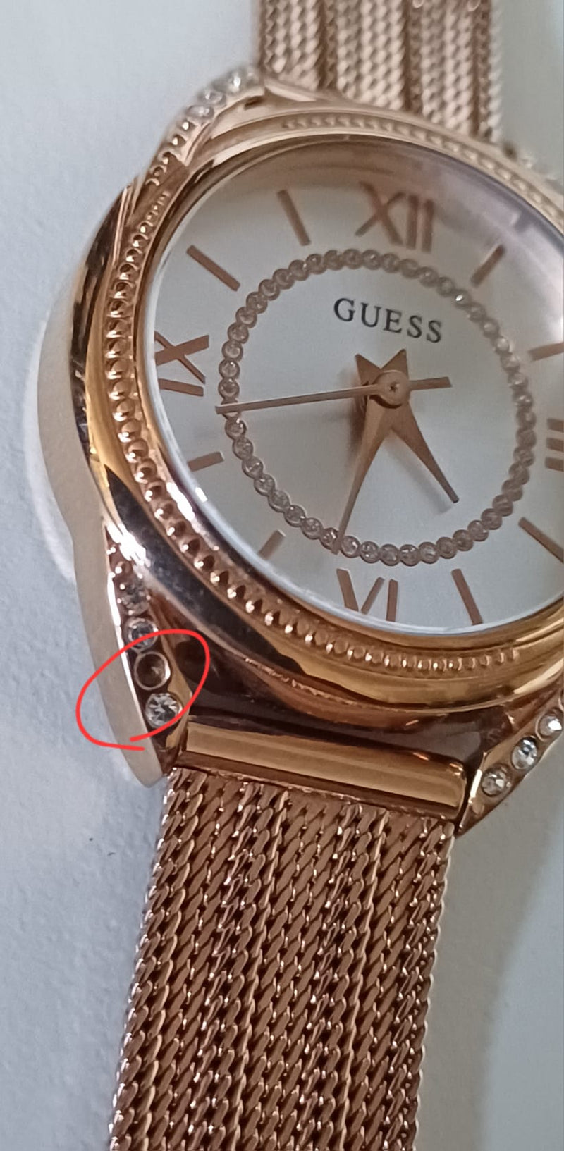 Guess Whisper Rose Gold Women's Watch W1084L3 (DEFECT)