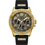 Guess Crystal-Covered Dial Silicone Strap Men's Watch W1132G1