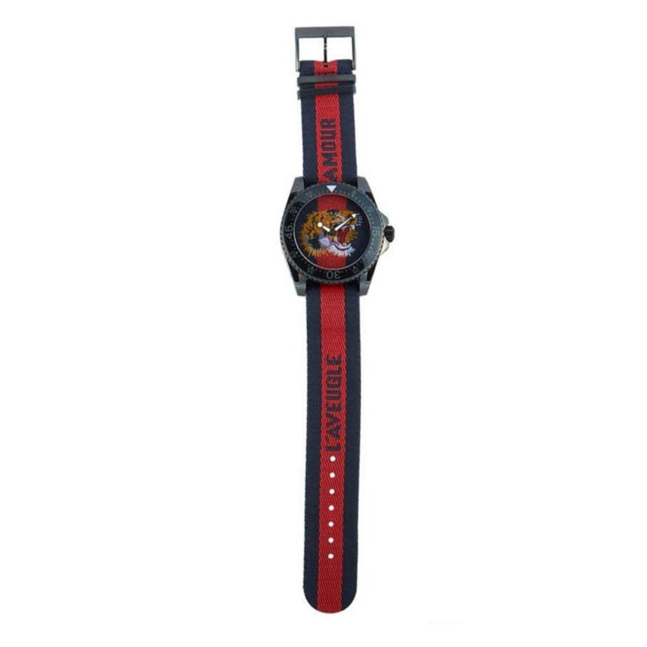 Gucci Dive Blue Red Web Dial Tiger Embroidery Men's Watch YA136215 YA136215 - Image 8