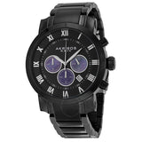 Akribos Chronograph Black Dial Black PVD Men's Watch AK622BK - The Watches Men & Co