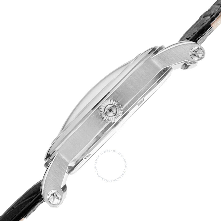 Akribos Cream Dial Black Leather Men's Watch AK632SSW - The Watches Men & Co #4