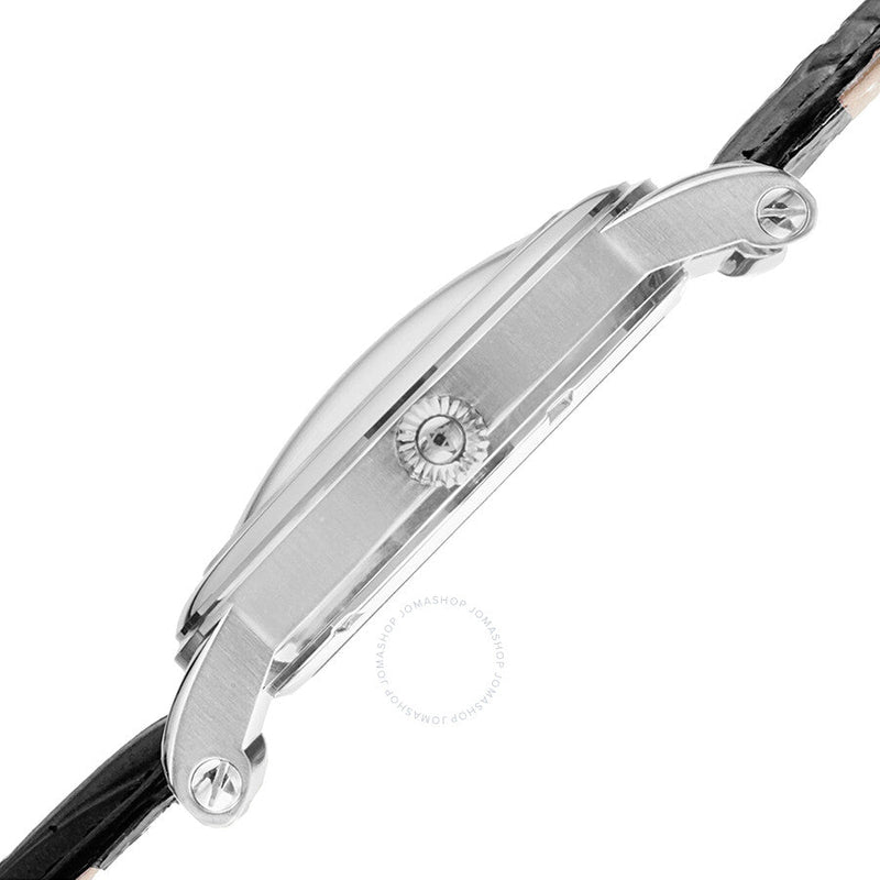 Akribos Cream Dial Black Leather Men's Watch AK632SSW - The Watches Men & Co #4