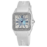 Akribos Mother of Pearl Dial White Ceramic Ladies Watch AK546WT - The Watches Men & Co
