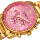 Akribos XXIV Ador Quartz Pink Dial Ladies Watch P50148 - The Watches Men & Co #2