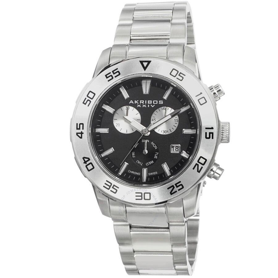 Akribos XXIV Black Matte Men's Watch AK669SSB - The Watches Men & Co