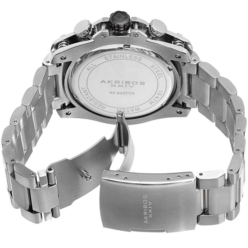 Akribos XXIV Chronograph Black Dial Men's Watch AK639BKS - The Watches Men & Co #3