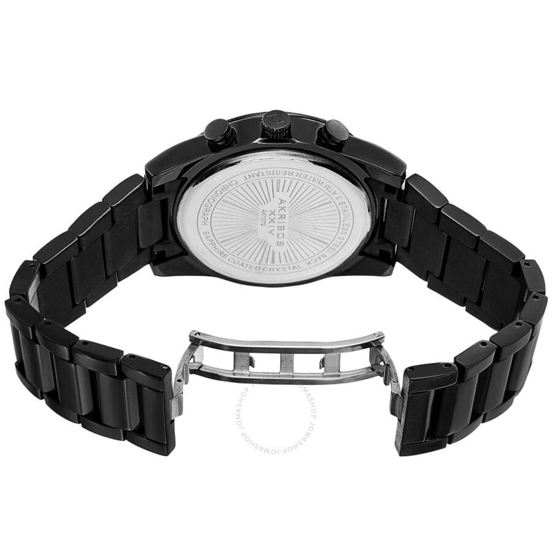 Akribos XXIV Chronograph Quartz Black Dial Men's Watch AK1072BK - The Watches Men & Co #4