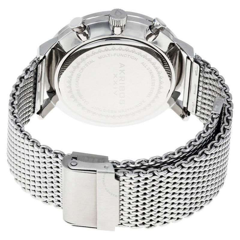 Akribos XXIV Cream Dial Stainless Steel Men's Watch AK685SS - The Watches Men & Co #3